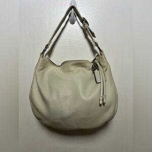“Coach” Ivory Designer Purse Medium Bag  Pre-Loved